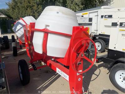 2023 Multiquip MC-94PH8 Towable 9-Cu Ft Concrete Mortar Mixer Trailer bidadoo