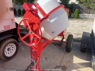 2023 Multiquip MC-94PH8 Towable 9-Cu Ft Concrete Mortar Mixer Trailer bidadoo