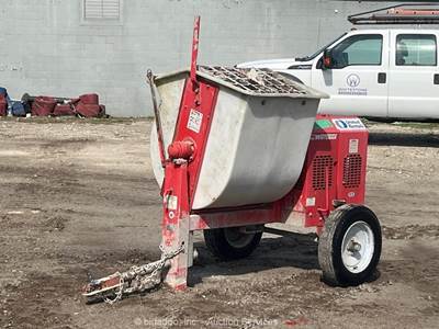 2022 Multiquip WM90PH8 Towable 9-Cu Ft Mortar Concrete Mixer Poly Honda bidadoo