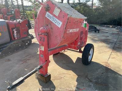 2021 Multiquip WM90SH8 Towable 9-Cu Ft Mortar Concrete Mixer Poly bidadoo