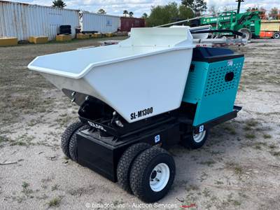 2026 SDLOOL M1300 Ride-On Wheeled Concrete Hydraulic Dump Mud Buggy bidadoo -New