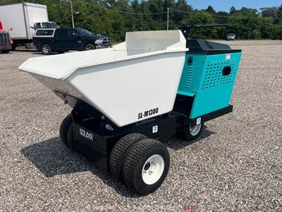2026 SDLOOL M1300 Ride-On Wheeled Concrete Hydraulic Dump Mud Buggy bidadoo -New