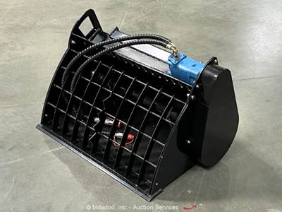 AGT M-BKM Cement Concrete Bucket Mixer Mini Skid Steer Attachment bidadoo -New