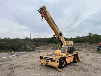 2013 Broderson IC-80-3J 4WD 18,000 lbs Carry Deck Crane 37' Boom Jib Cab bidadoo