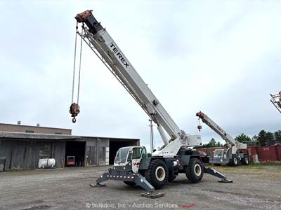2007 Terex CD 225 25 Ton Rough Terrain Crane 103' Boom Jib Cab Mobile bidadoo