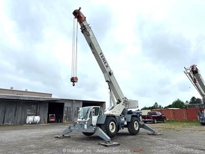 2001 Terex CD218 18 Ton Rough Terrain Crane 63' Boom Cab Mobile Diesel bidadoo
