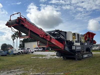 2022 Sandvik QJ341 Hyd Tracked Mobile Jaw Crusher Processing Plant CAT bidadoo