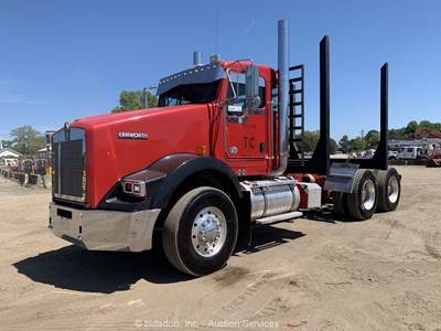 2014 Kenworth T800 Truck Tractor Log Hauler Logging Truck Cummins bidadoo