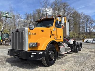 2010 Peterbilt 367 Tri Axle Truck Tractor Day Cab Cummins 450 HP Eaton bidadoo