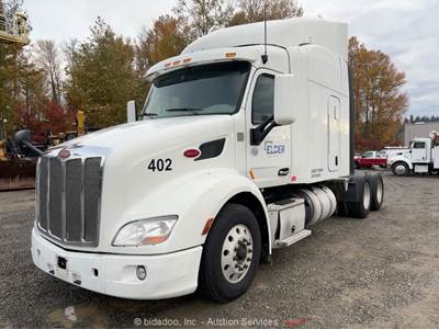 2018 Peterbilt 579 T/A High Roof Sleeper Truck Tractor Paccar A/T APU bidadoo