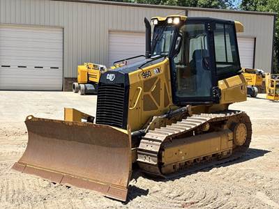 2022 Caterpillar D1 Crawler Dozer Tractor Cab A/C 6-Way PAT Blade CAT bidadoo