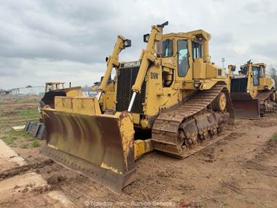 Caterpillar D9N Crawler Dozer Cab Enclosed Tractor 370hp Bulldozer bidadoo