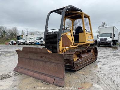 John Deere 450H LT Crawler Bull Dozer Diesel Tractor Sweeps PAT Blade bidadoo
