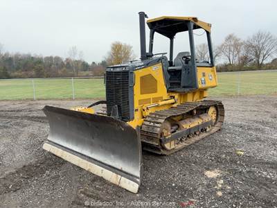 2008 John Deere 450J Crawler Dozer Tractor 104" 6-Way Blade 70hp Diesel bidadoo