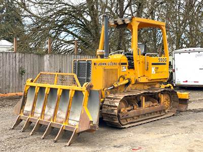 John Deere 550G Crawler Bull Dozer Tractor 105" Six Way Blade Scarifier bidadoo