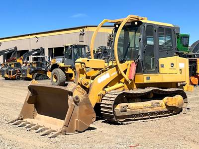 2008 John Deere 655C Crawler Loader Tractor Cab 4-in-1 Bucket Liebherr bidadoo