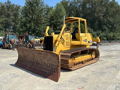 John Deere 750C LGP Crawler Dozer Diesel Tractor Ripper 6-Way PAT Blade bidadoo