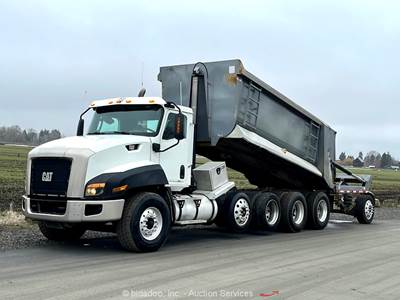 2014 CAT CT660S Five-Axle 22 Yard Super Dump Truck PTO A/T 12.4L 475 HP bidadoo
