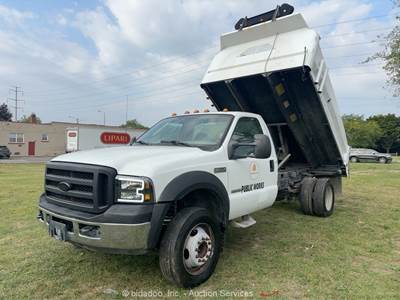 2007 Ford F-550 11ft Utility Landscape Bed Dump Pickup Truck 6.0L Diesel bidadoo
