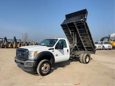 2016 Ford F-550 S/A Pickup Hydraulic Dump Truck 6.7L V8 Diesel Auto 4 YD bidadoo