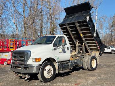 2015 Ford F-750 S/A Dually 5 Yard Hydraulic Lift Dump Truck Cummins bidadoo