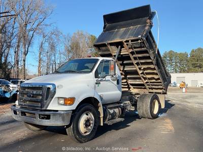 2015 Ford F-750 S/A Dually 5 Yard Hydraulic Lift Dump Truck Cummins bidadoo