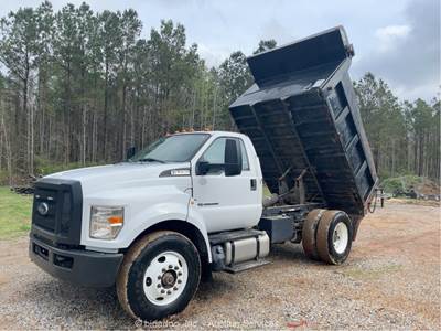 2018 Ford F-750 8 Yard Hydraulic Dump Bed Truck Tractor Diesel Auto A/C bidadoo