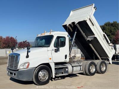 2012 Freightliner Cascadia T/A 10 Yard Dump Truck PTO High Lift Cummins bidadoo