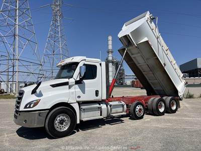 2021 Freightliner Cascadia 18' Tri Axle Dump Truck PTO Cummins Tarp bidadoo
