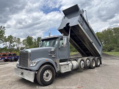 2015 Freightliner Coronado 19 Cu Yd Quad Axle Dump Truck Detroit M/T PTO bidadoo
