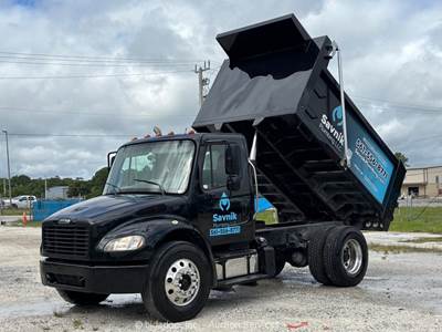 2011 Freightliner M2106 11' S/A Dump Truck Tarp Auto Cummins ISB PTO bidadoo