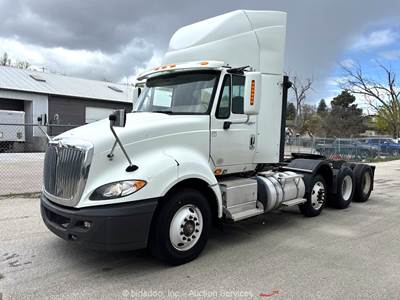 2014 International Prostar+ 122 Tri Axle Day Cab Truck Tractor Semi M/T bidadoo