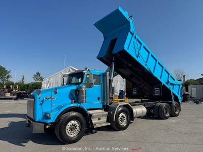 2015 Kenworth T800 20 Cu Yard T/A T/A Dump Truck PTO 18 Speed Cummins bidadoo