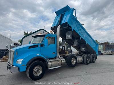 2016 Kenworth T880 Tri/A Dump Truck Eaton Fuller 20 Cu Yard 18 Speed bidadoo