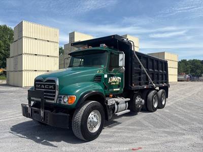 2007 Mack CV713 Granite Tri-Axle Dump Truck Drop Axle 16 Yard Box 10-Spd bidadoo