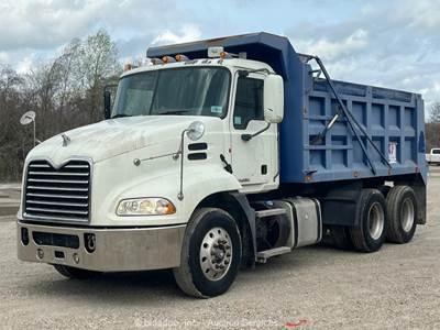 2011 Mack CXU613 15 Yard T/A Dump Truck Tractor MP7 395 HP A/T PTO Tarp bidadoo