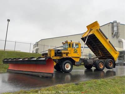 Oshkosh P-2526-2 T/A 14.5YD Hydraulic Dump Bed Plow Blade Diesel A/T bidadoo