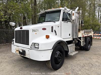 2003 Peterbilt 330 3 Yard Hydraulic Dump Bed Truck Caterpillar 7.2L A/T bidadoo