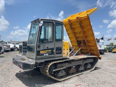 2015 Terramac RT9 Crawler Carrier Flatbed Dump Truck Rubber Track AC Cab bidadoo