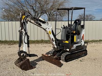 2017 Bobcat E20 Compact Excavator Backhoe Blade Bucket Thumb Aux bidadoo