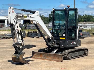 2023 Bobcat E35Z Compact Excavator Cab Bucket Backhoe Blade Thumb Aux bidadoo