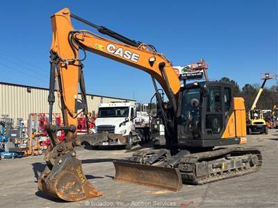 2023 Case CX145D SR Hydraulic Excavator Trackhoe Aux Hyd Thumb A/C Cab bidadoo
