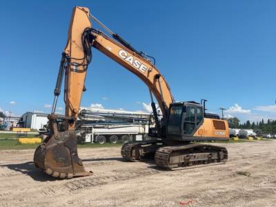 2017 Case CX350D Hydraulic Excavator Trackhoe A/C Cab Aux Hyd 54" BKT bidadoo