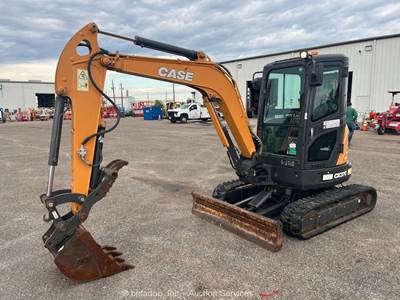 2020 Case CX37C Compact Excavator Cab Backhoe Bucket Blade Thumb Aux bidadoo