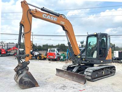 2021 Case CX80C Midi Excavator Crawler Trackhoe Dozer Cab A/C Aux Hyd bidadoo