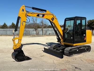Caterpillar 306E2 Hydraulic Excavator Trackhoe Blade Q/C Bucket Cab Aux bidadoo