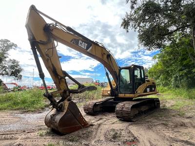 2007 Caterpillar 320D L Excavator Trackhoe Cab A/C Thumb Aux CAT Bucket bidadoo