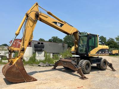 2005 Caterpillar M318C Wheeled Mobile Excavator Diesel Cab Stabilizers bidadoo