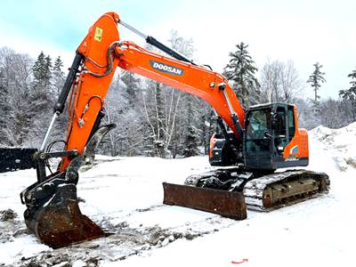 2020 Doosan DX235LCR-5 Excavator Trackhoe Dozer Cab A/C Aux Hyd Thumb QC bidadoo