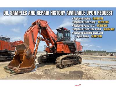 2012 Hitachi EX 1200-6 120 Ton Mining Shovel Hydraulic Excavator Cab A/C bidadoo